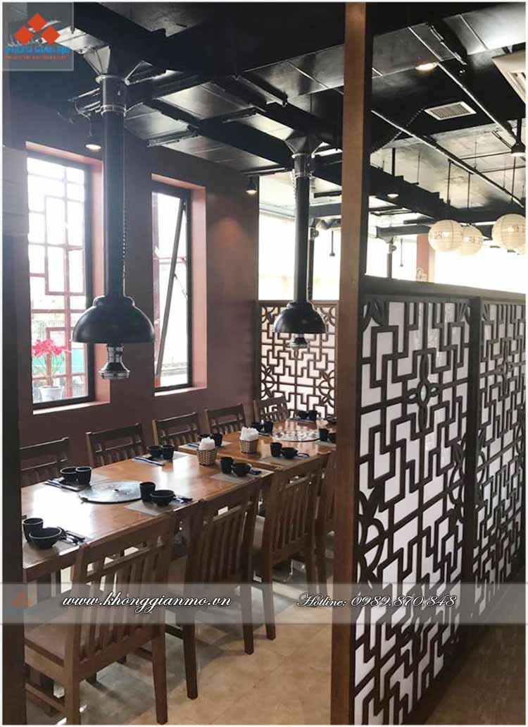 Thiết kế nhà hàng Hàn Quốc tại Thái Bình