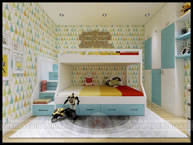Thiết kế thi công hoàn thiện nội thất trọn gói chung cư Golden Palace - Phong trẻ 2