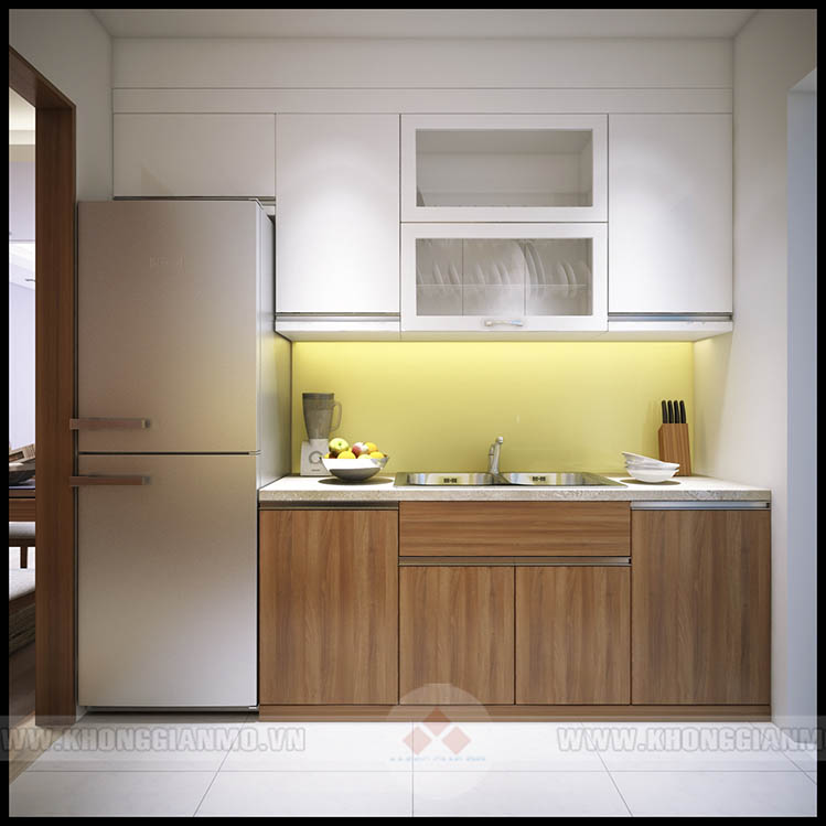 Thiết kế thi công hoàn thiện nội thất trọn gói chung cư Golden Palace - Phòng bếp