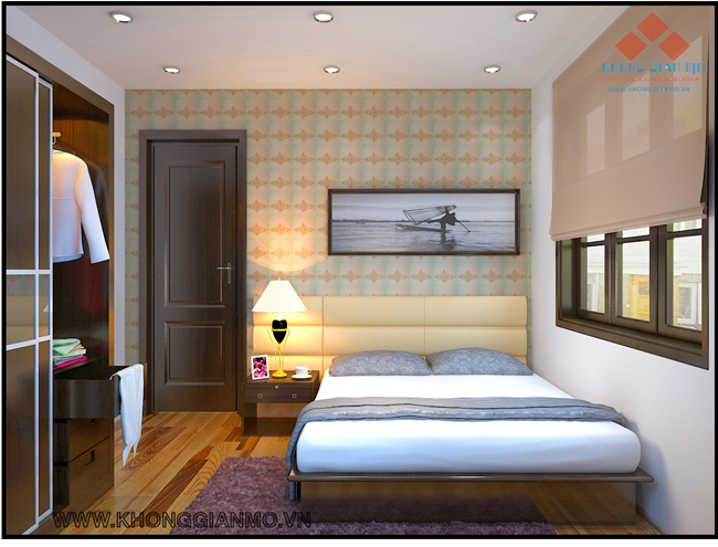 Thiết kế nội thất phòng ngủ cho khách của biệt thự đẹp anh Tuấn Mỹ Đình-1