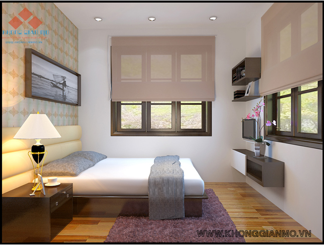 Thiết kế nội thất phòng ngủ cho khách của biệt thự đẹp anh Tuấn Mỹ Đình-3