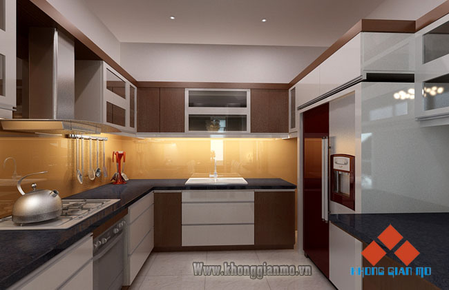       Thiết kế nội thất biệt thự  Phòng bếp - Biệt thự - Bác Tiệp Nguyễn Phong Sắc Kéo Dài