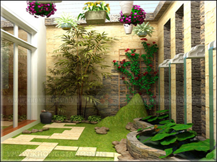 Tư vấn thiết kế sân vườn nhà phố.