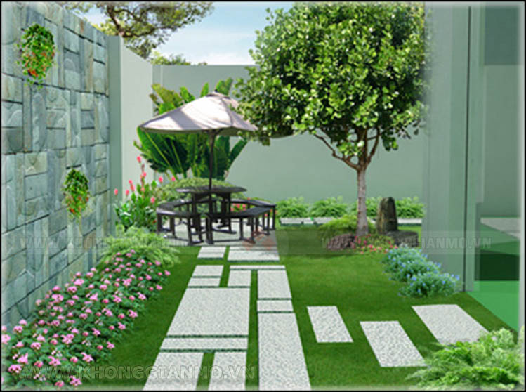 Tư vấn thiết kế sân vườn nhà phố.